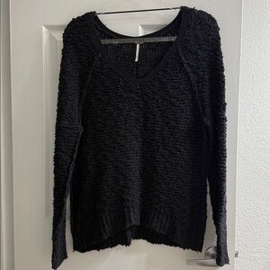 Free People Cozy Black Sweater